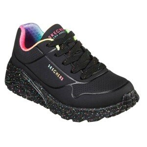 Skechers Uno Lite - Rainbow Speckle gyerek félcipő - fekete